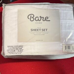 Bare Home Premium Microfiber Sheet Set - White
